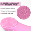 Facial Cleansing Brush, Ultrasonic Silicone Face Cleanser, 4 Function Modes, Rotating Magnetic Beads, Waterproof Rechargeable Portable Facial Brush